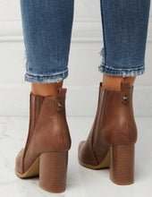 Tan Chunky Heel Chelsea Boot