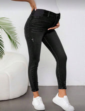 Elizabeth Black Wash Denim Maternity Jeans