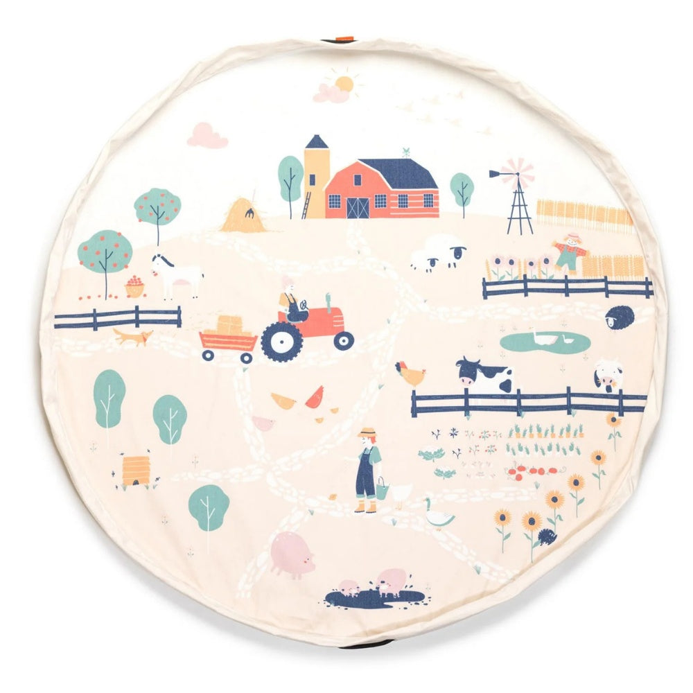 Play&Go - 3-in-1 Playmat & Toy Bag - Farm