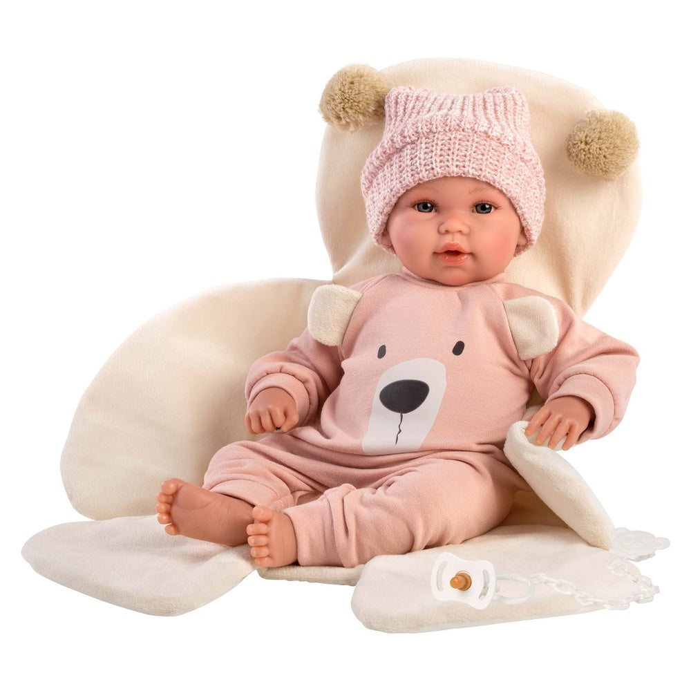 Llorens - Newborn Baby Girl Doll with Crying Mechanism, Clothing & Accessories: Osita - 36cm