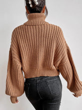 Drop Shoulder Frenchy Sweater - Caramel