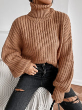 Drop Shoulder Frenchy Sweater - Caramel