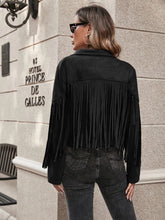 Tassel Drop Shoulder Jacket