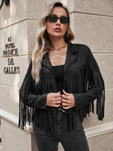 Tassel Drop Shoulder Jacket