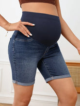 Maternity Wideband Hem Denim Shorts