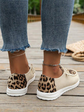 Leopard/Khaki Lace Up Sneakers