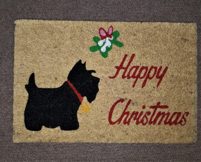 XMAS MAT SCOTTY DOG