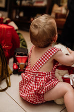 Baby Christmas Gingham Romper