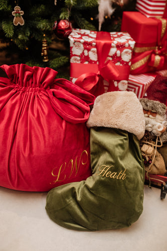 Personalized Velvet Heirloom Christmas Stockings
