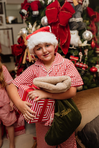 Kiddies Christmas Gingham Sleepwear Set