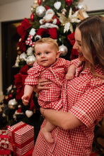 Ladies Christmas Gingham Sleepwear Set