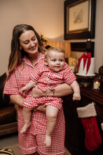 Ladies Christmas Gingham Sleepwear Set