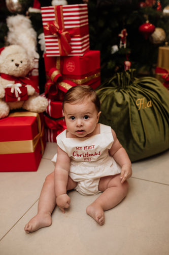 'My First Christmas 2025' Baby Romper