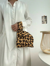 Leopard Knit Tote