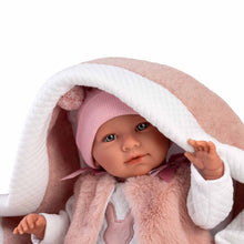 Llorens - Baby Girl Doll & Baby Carrier: Mimi - 40cm (Mechanism Optional)