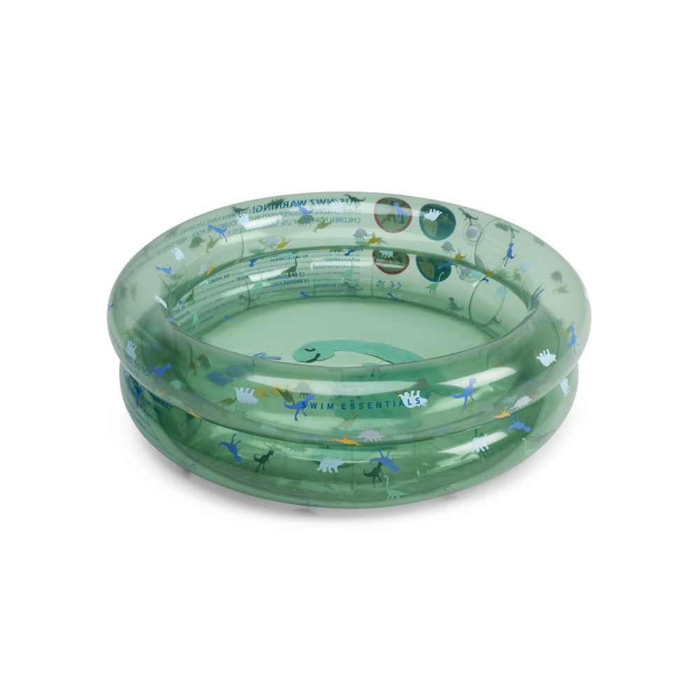 Swim Essentials - Baby Paddle Pool - Blue/Green Dino 60cm