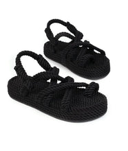 Rope Espadrille Platform Sandals