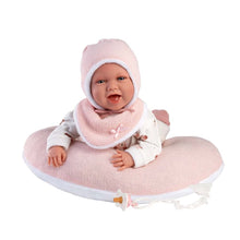 Llorens - Baby Girl Doll with Clothing & Pink Cushion: Mimi - 42cm