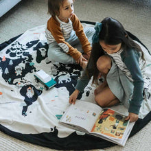 Play&Go - 3-in-1 Playmat & Toy Bag - Worldmap Colour