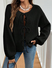 Tie Cardi - Black