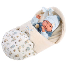 Llorens - Anatomically Correct Baby Boy Doll with Outfit & Sleeping-Bag: Nico - 40cm