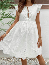 White Anglaise Maternity Dress