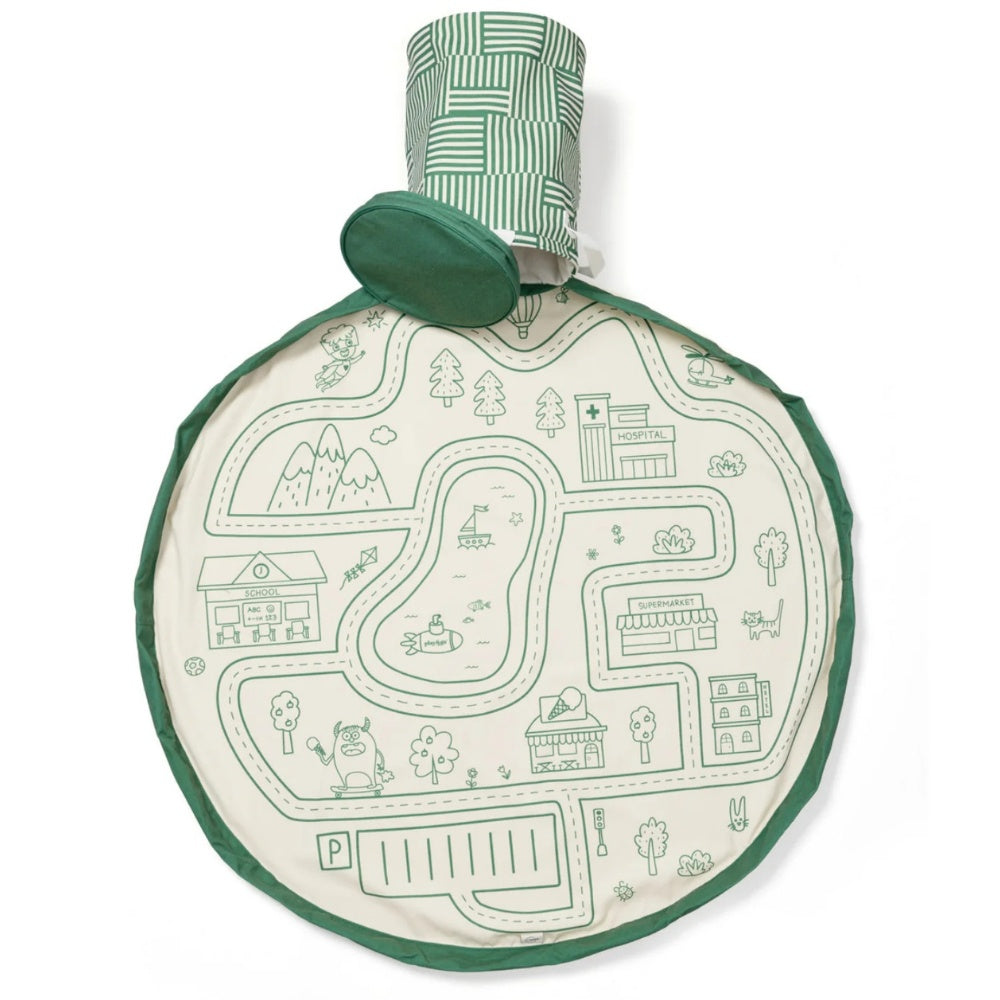 Play&Go - 2-in-1 Playmat & Toy Basket - Roadmap