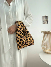 Leopard Knit Tote