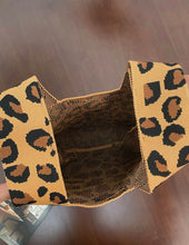 Leopard Knit Tote