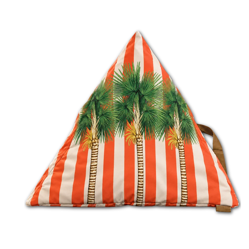The Oyster Palm Slouchy Beach Pillow