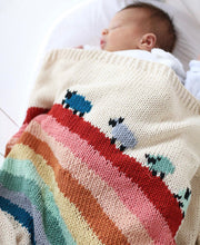 Little Lamb Rainbow Baby Crib Blanket