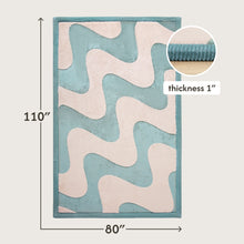 Hakuna Matte - CloudSoftRise Play Mat 3D Carpet - Waves 280 x 200 x 2.5 cm