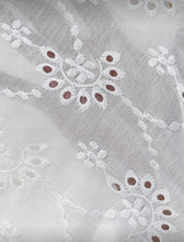 White Anglaise Maternity Dress