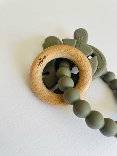 Custom Wooden Silicone Teether