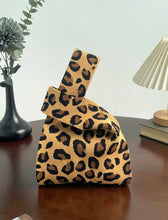 Leopard Knit Tote
