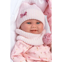 Llorens - Anatomically Correct Baby Girl Doll with Clothing & Baby Carrier: Nica - 40cm