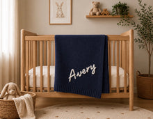 Hand Embroidered Name Blanket