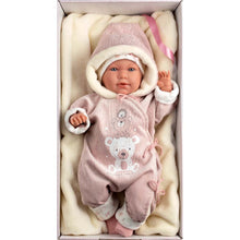 Llorens - Baby Girl Doll with Crying Mechanism, Clothing & Cushion: Lala - 42cm