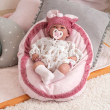 Llorens - Baby Girl Doll with Outfit & Pink Cushion: Mimi - 42cm