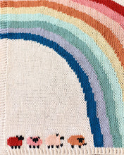 Little Lamb Rainbow Baby Crib Blanket