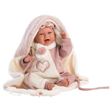 Llorens - Baby Girl Doll with Blanket Wrap, Clothing & Accessories: Mimi - 42cm