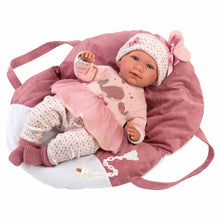 Llorens - Baby Girl Doll with Crying Mechanism, Clothing & Carry Cot: Mimi - 42cm