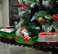 Christmas Tree With Locomotive Train Set
