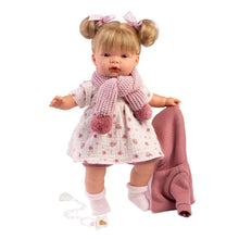 Llorens - Baby Girl Doll with Crying Mechanism, Clothing, Jacket & Accessories: Joelle - 38cm