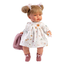 Llorens - Baby Girl Doll with Crying Mechanism, Clothing & Pink Vest: Joelle - 38cm