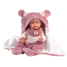Llorens - Baby Girl Doll with Crying Mechanism, Clothing & Sleeping-bag: Mimi - 42cm