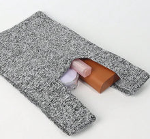 Knit Tote - Grey Melange