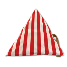 The Splendida Stripe Red Slouchy Beach Pillow