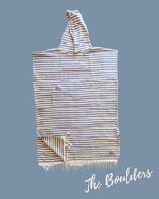 The Boulders Blue & White Stripe Turkish Poncho