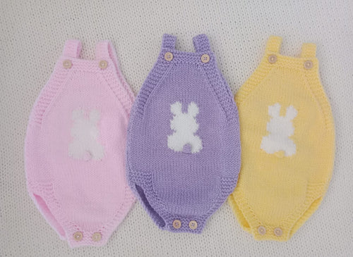 Bunny Tail Knit Easter Romper
